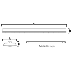 Dimensiones Lámpara Fluorescente LF-40 Altilux