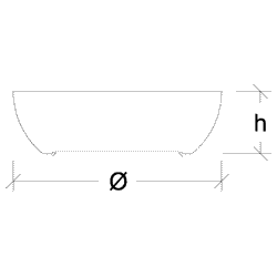 Dimensiones Lámpara de Techo LT-35